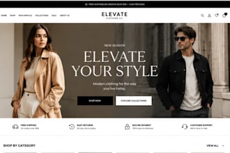 build clothing website shopify clothing store for clothing brands