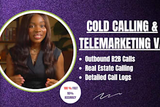 sales closer cold calling virtual assistant telemarketing rep appointment setter
