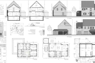 create architectural permit drawings, garage conversion and remodeling plans