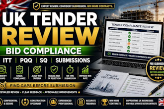 review UK tenders, bid compliance, itt documents, pqq, sq and submissions