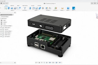 do 3d printable pcb enclosure, arduino case, iot housing, raspberry pi fusion360