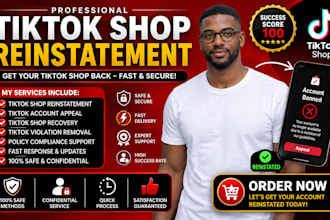 fix tiktok suspension tiktok shop reinstatement   violation