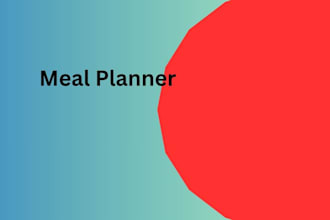 meal planner with food delivery business