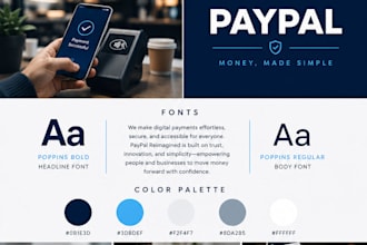 create your brand identity logo, colors, and typography