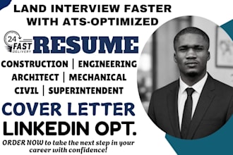 write ats civil, mechanical, construction, and superintendent engineering resume