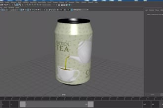 make realistic 3d can model,tools,bottle packaging, beverage,commercial render