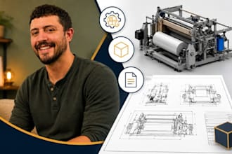 printing machinery cad, printing equipment drawing, solidworks machine design 3d