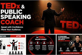 coach you for a tedx talk or public speaking with confidence