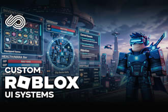 design custom roblox ui and gui system for your game