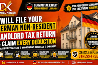 file your german non resident landlord property tax return claim afa deductions
