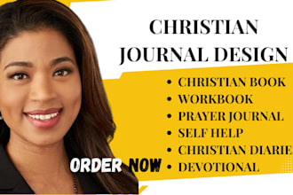 design christian journal prayer devotion workbook diary self help book design