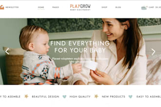 build baby clothing store baby product store baby toy store kindergarten website