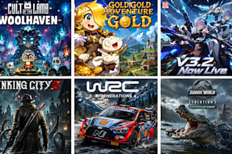 design steam capsule art, steam capsule banner, game cover art steam capsule art