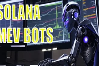 develop dextool trending bot, mev, sniper, sandwich, volume, on sol, eth, bsc