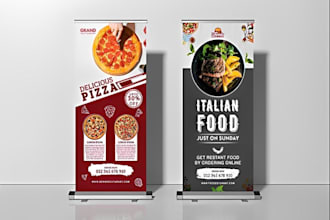 design roll up banner, retractable banner, roll up or billboard banner design