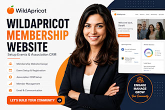 design wildapricot membership website setup events wild apricot association CRM