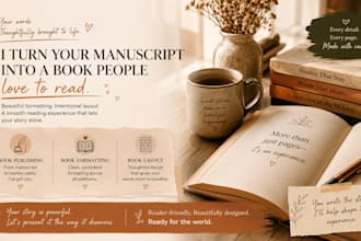 format your book publishing ,book cover