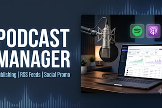 be your podcast social media manager and manage your podcast publishing