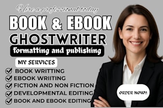 ghostwrite your fiction and non fiction book