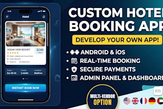 build a hotel booking app, resort booking, and vacation rental app
