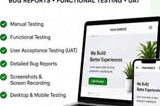 do manual testing and user acceptance testing