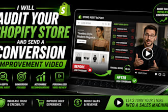 audit your shopify store and send a conversion improvement video
