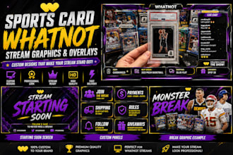 design sports card whatnot stream graphics and overlays