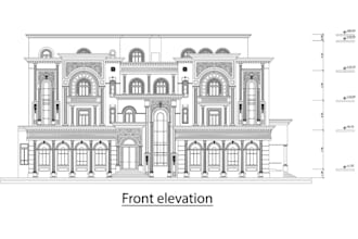 redraft old elevation drawing for building approval, renovation planning design