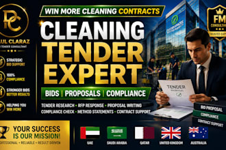 help cleaning companies win tenders with bids proposals and compliance