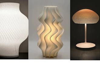 do 3d lamp design, 3d printable lamp , 3d lamp modeling design