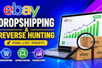 do ebay product research and reverse hunting