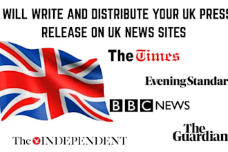 write and distribute your UK press release on UK news sites