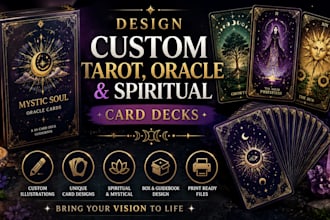 l design custom tarot, oracle and spiritual card decks