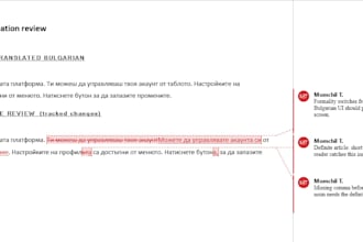 proofread and localize your bulgarian translation