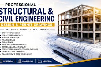 design structural civil engineering floor plan  mep design
