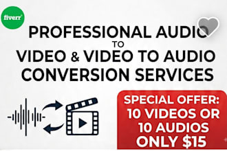 convert audio to video or video to audio