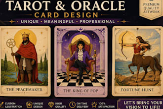 create unique tarot card artwork for your custom deck