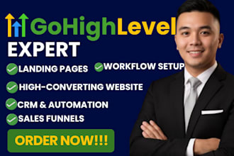 be your gohighilevel funnel design expert, ghl workflow and automation setup