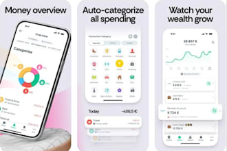 develop card management app, expense tracking app, budgeting app, banking app