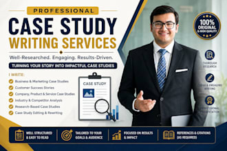 write research case studies and business case studies