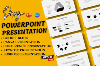 create canva google slides conference presentation, keynote business proposal