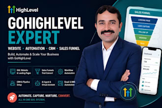 do gohighlevel setup, ghl website, workflow automation, CRM and sales funnel