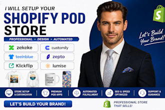 setup 2d 3d shopify pod store zekeke customily teeinblue zepto klickflip lumise