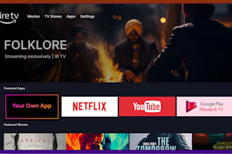 develop iptv app ott streaming apps for smart TV, samsung TV android ios and web