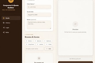 build a web system with database, login and admin panel