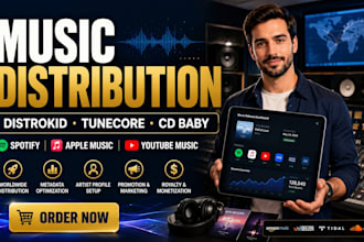 do music distribution manager promotion marketing distrokid tunecore spotify