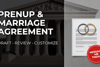 draft prenuptial agreement prenup marriage contract family law child custody