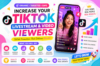 increase your tiktok livestream video, tik tok viewers, tktk promotion