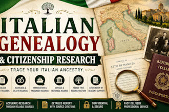 research your italian genealogy for citizenship by descent