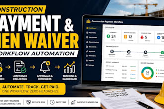 construction payment and lien waiver workflow automation for contractors